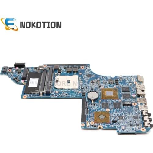 NOKOTION 650854-001 665284-001 665281-001 For HP Pavilion DV6 DV6-6000 series Laptop Motherboard Socket FS1 DDR3 with GPU