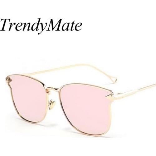 Hot 2017 Candy Color Vintage Sunglasses Luxury Brand Designer Alloy Sun Glasses Man Women Mirror Lens Gafas De Sol Oculos M028