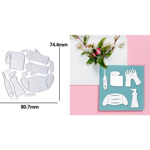 Drinking Utensils Wine Glass Bottle Barrel Metal Cutting Dies Scrapbooking Album Paper DIY Cards Crafts Embossing Dies New 2020