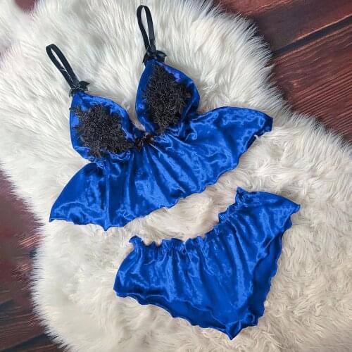 Seding Beaded Embroidered suspender Pajamas And Shorts Women V-Neck Eyelash Beaded Sexy Stain Camisole Pajamas Shorts Set