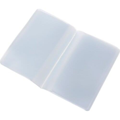 Plastic PVC Clear Pouch Name ID Credit Card Holder Case Organizer Keeper Pocket 62KE