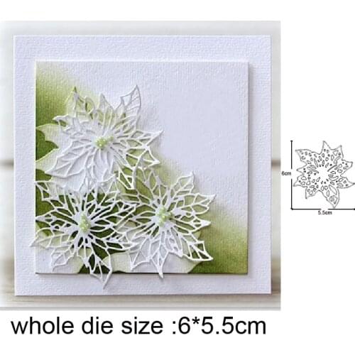 Christmas flowers New Metal Cutting Dies for DIY Scrapbooking Album Paper Cards Decorative Crafts Embossing Die Cuts