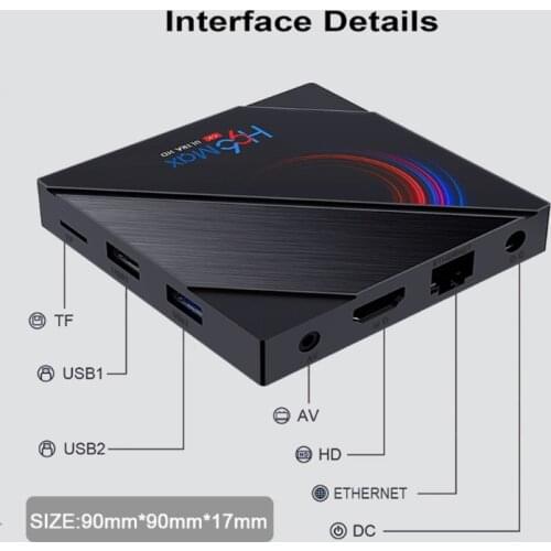 CPDD H96 MAX Smart TV Box 16GB 32GB 64GB Allwinner H616 Quad Core ARM Cortex A53 Wifi BT4.0 Youtube Reproductor Set Top Box