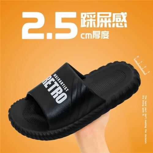 Fashion Slippers Women Thick Platform Indoor Bathroom Slipper Lovers Soft EVA Anti-slip Home Floor Slides Ladies Summer Shoes