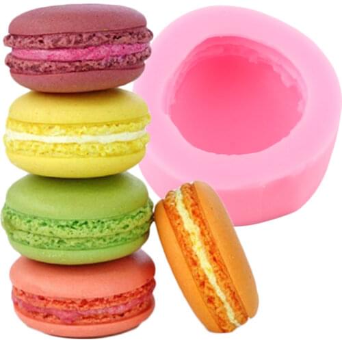 Macaron Silicone Molds Cupcake Topper Fondant Cake Decorating Candy Chocolate Gumpaste Mould Kitchen Baking Soap Clay Moulds
