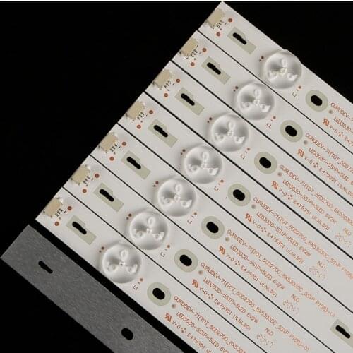 Tira de LED para iluminación trasera 50D2700 50HR330M05A0 V2 para TCL 50 ''TV 50FS3800 50FA3213 TOSHIBA 55L510U18 LVF500AU0T E4