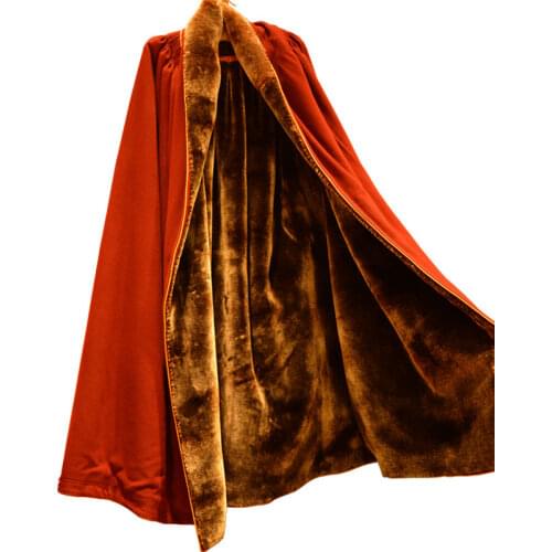 Tibet Lama Monk Traditional Costume Cashmere Men Winter Warm Cape Cloak Thickened Zen Meditation Clothes Tibetan Buddhist Robes
