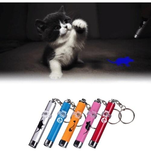 Amazingly Cat Toy Creative and Funny Pet Toys For Cats Laser Pointer light Pen With Bright Animation Pattern