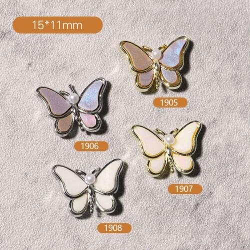 4 Colors Butterfly Nail Jewelry Fritillary Colorful Super Flash DIY Design Ornament Decoration Nail Art Accessories Manicure