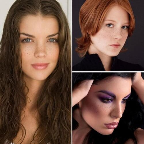 1/5Pcs Face Tattoo Temporary tattoo women‘s Cute Lasting Body Freckles Fresh Waterproof Party Girl Sticker Art tattoo stick M8Z1