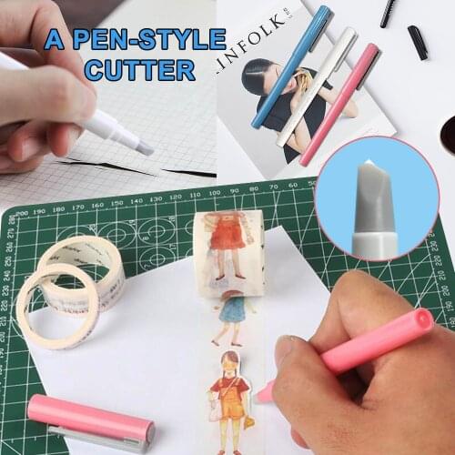 1Pc Creative Pen Shaped Safety Ceramic Mini Paper Cutter Ceramic Tip No Rust Durable Home Diy Tool 2
