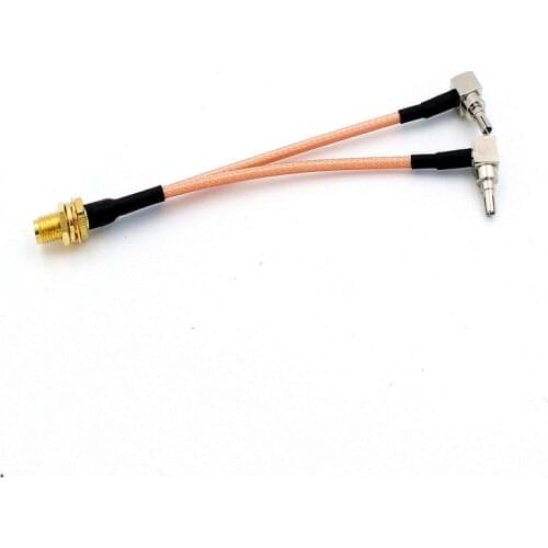10pcs 3G 4G antenna SMA Female to CRC9/SMA/TS9 Connector Splitter Combiner RF Coaxial Pigtail Cable for 3G 4G LTE Modem router