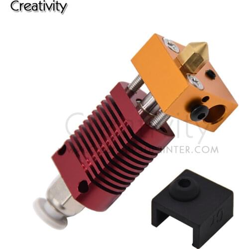 Free Shipping 10pcs 3D printer parts MK8 silicone socks 0.4mm Extruder Hotend Kit Hot End Kits for Ender3 Ender5 CR10