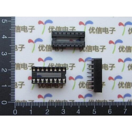 30PCS 16pin DIP IC sockets Adaptor Solder Type 16 pin
