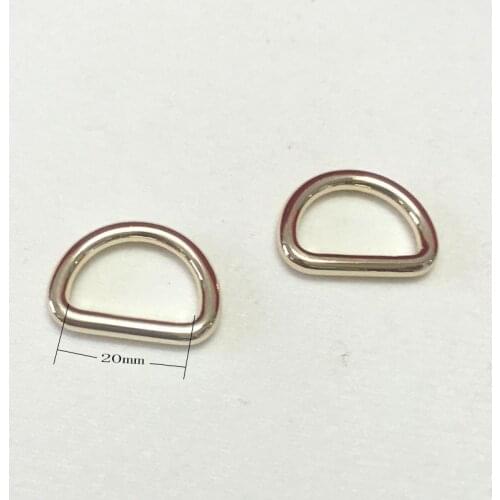 60 of 3/4 inch (20mm) Non Welded Gold Plated Loop Ring