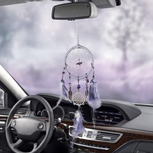Bemost Car Pendant Dream Catcher Wind Chimes Feather Decoration Home Decor & Wall Hanging Adornment Handmade Dreamcatcher Gifts