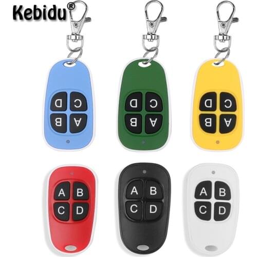 Kebidu 433mhz Wireless Remote Control Universal Electric Cloning 4 Keys Copy Code For Gate Garage Door Opener Duplicator Key