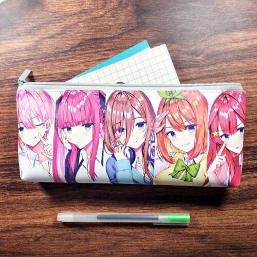 Quintessential Quintuplets Pencil Bag Nino Miku Itsuki Cartoon Anime Pencil Case Student Stationery Pencil Pouch School Supplies