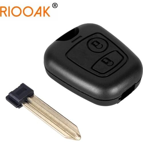 Uncut Blade Car Key Shell 2 Button Remote Key Flip Fob Car Key Case for Citroen C1 C2 C3 Saxo /Xsara /Picasso /Berlingo