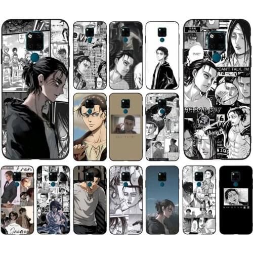 MaiYaCa Eren Yeager Attack on Titan Anime Phone Case for Huawei Mate 20 10 9 40 30 lite pro X Nova 2 3i 7se