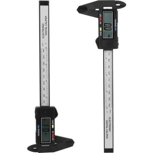 Digital Caliper Light Weight 0 -150mm Range LCD Display Plastic Carbon Fiber Composites Digital Caliper