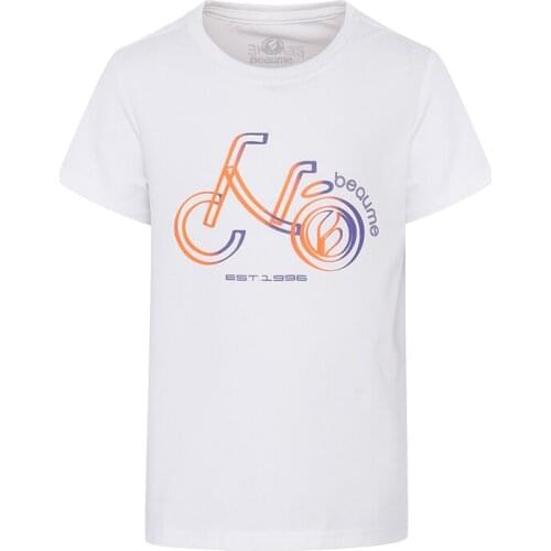 Beaume Childs Camping Hiking T-Shirts Short Sleeve Round with Fashion Print FEE82129