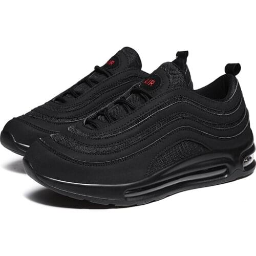 Sneakers Men Unisex Couples Non-slip Jogging Shoes Damping Trainers Air Cushion Bullet Shoes Super Popular Personality