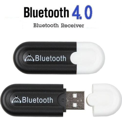 KEBIDU Bluetooth 4.0 Music Stereo Receiver USB 3.5mm A2DP Audio Adapter Dongle A2DP for Car AUX Android/IOS Mobile Phone