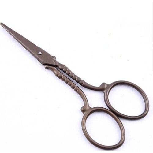 ZAKKA Antique Scissors Tijeras Vintage Titanium Exquisite Scissor For Fabric Crafts Sewing Tools Household 152mm CP0367