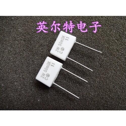 Original new 100% non sense cement resistance 2W 50mR 2W 0.05R 2W 0.05 euro 2W 0.05ohm (Inductor)