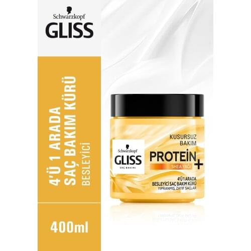 Hair Care Protein Mask -Gliss Schwarzkopf 4'in1 - Magical mask protein Hair & Hair Vitamin & Scalp Treatment & Nourishing 400 Ml