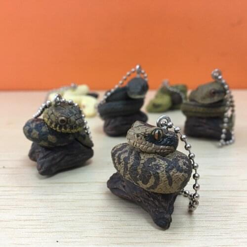 Pvc figure Winding python and corn snake white python gold python red python ball 6pcs/set