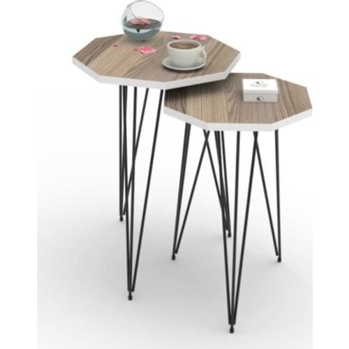 Modern Larose Zigon Coffee Table Gisella Crd 2 Li (45*30*30-40*25*25) octagonal coffe table