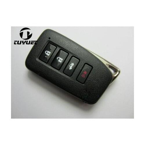 Smart Remote Key Shell Fob Keyless Entry Case 4 Buttons For Lexus IS/ES/GS/NX/RX Smart Card with Emergency blade