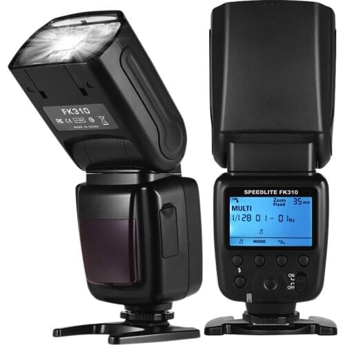 Universal Wireless Camera Flash Light Speedlite GN33 LCD Display for Canon Nikon Sony Olympus Pentax DSLR Cameras