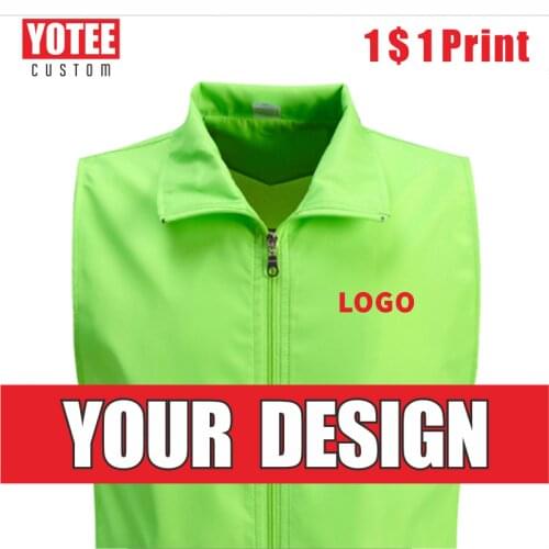 YOTEE simple volunteer vest public welfare volunteer company group rally cheap volunteer vest LOGO custom vest