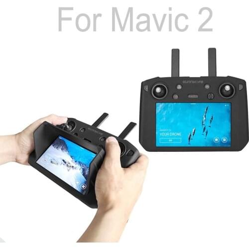 Protective Cover with Strap for DJI Mavic 2 With Screen Remote Controller Silicone Protector Sleeve RC Drone Accessories