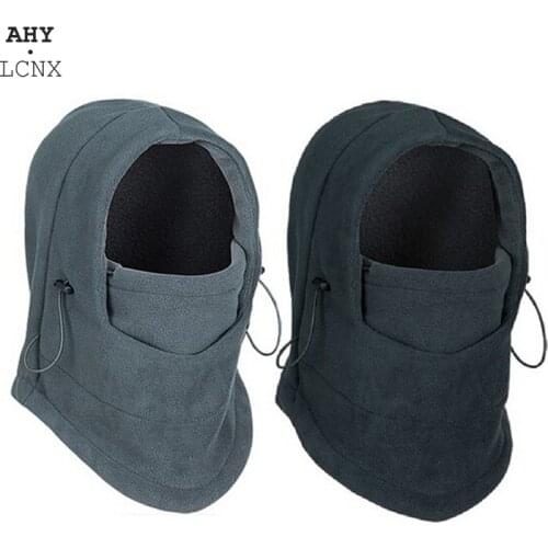 Winter Warm Windproof Cycling Cap Fleece Cycling Headwear Hats Scarf Men Women Outdoor Hat Running Skiing Sport Caps