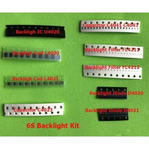10sets/Lot For Iphone 6s Backlight IC U4020 + Coil L4020 L4021 +Diode D4020 D4021+Capacitor C4023 C4041+Filter FL4211 4212 4213