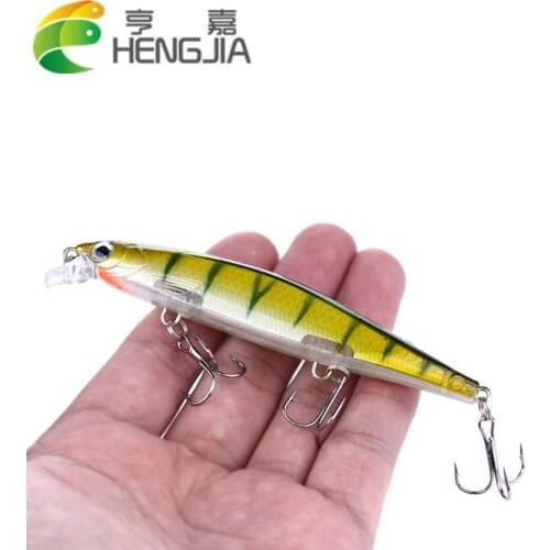 10PCS MINNOW FISHING LURE ISCA ARTIFICIAL SINKING 11CM/13G FISHING LURE HARD BAIT SWIMBAIT SOUPLE LEURRE BLACK MINNOW PECHE LEUR