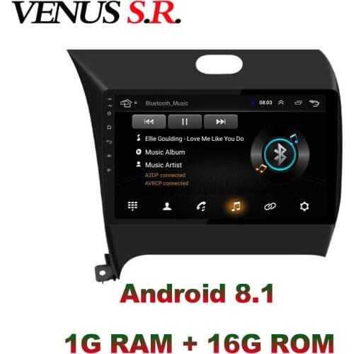 VenusSR Android 8.1 2.5D car dvd for KIA Cerato Forte K3 multimedia headunit GPS gps navigation