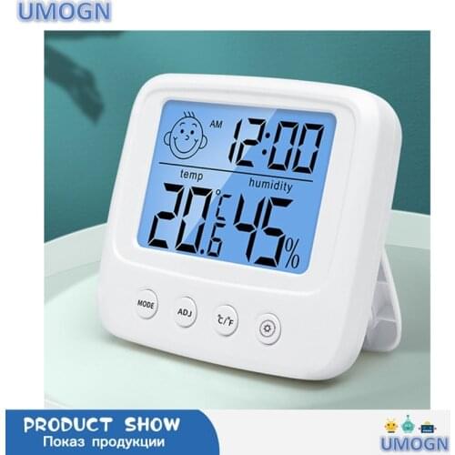 Amvolta LCD Digital Temperature Humidity Meter Backlight Home Indoor Electronic Hygrometer Thermometer Weather Station Baby Room