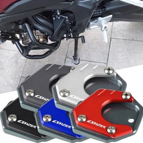 For Honda CB125R CB 125R CB125 R 2018 2019 2020 2021 Motorcycle Side Stand Foot Extension Enlarger Plate Pad Support Kickstand