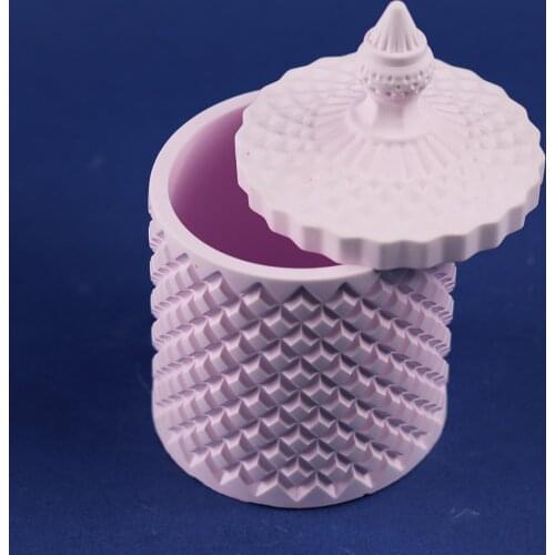 Storage Tank Silicone Mold DIY Epoxy Bottle Resin Molds Concrete Cement Clay Candle Jar Jewelry Container Mould Home Craft Decor