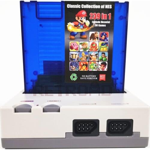 HM5 With Limited 239 in 1 8Bit Entertainment System Classic Edition Shape Clone NTSC NES Retro Game Console 72P Solt