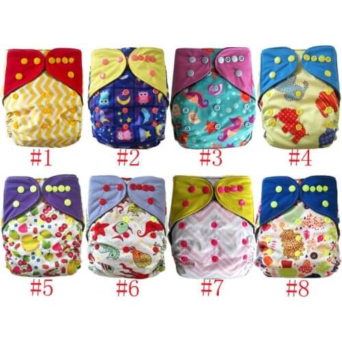 Best Baby Charcoal Bamboo AIO Charcoal Bamboo Cloth diaper With Microfiber Insert bamboo terry layer For Infant Nappy 10 PCS
