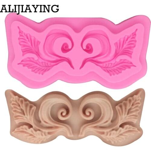 M0918 DIY Leaves Sugarcraft Silicone Mold cake Decorating tool fondant chocolate Clay craft Resin moulds