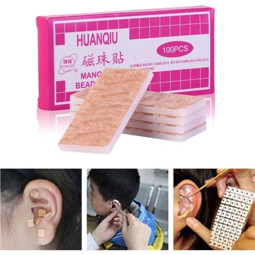 Magnets Plated Seeds Sticker Paste Bean Ear massage Bead for Acupoint Therapy Auricular Acupuncture Weight Loss Slim