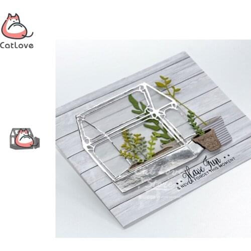 Potted Plant Box Metal Cutting Dies Scrapbooking Stencil Die Cuts Card Making DIY Decorative Craft Embossing New Dies For 2019