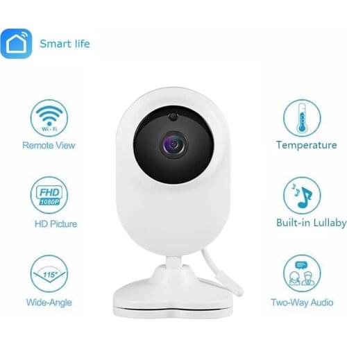Wdskivi Detect Temperature&Humidity 1080P Mini IP Camera Wireless WiFi Security Surveillance Camera Cloudedge app Baby Monitor